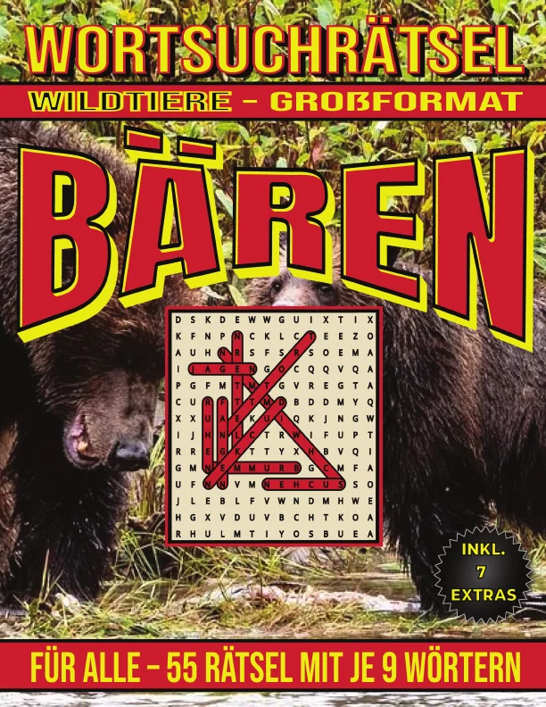 Cover von Bären – Wortsuchrätsel