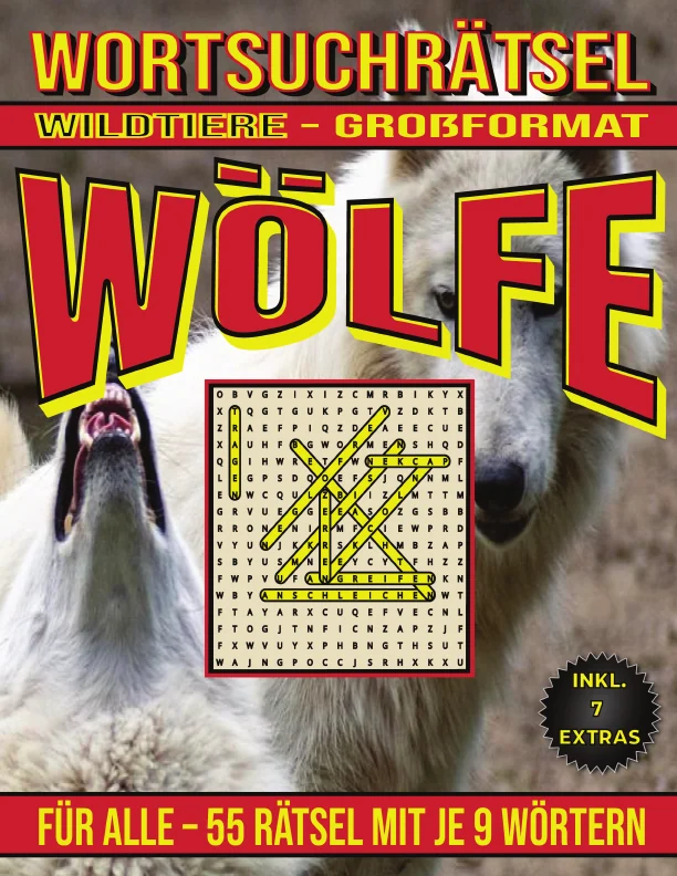 Cover von Wölfe – Wortsuchrätsel