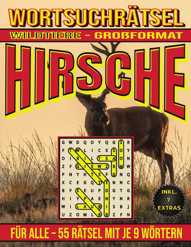 Cover von Hirsche – Wortsuchrätsel