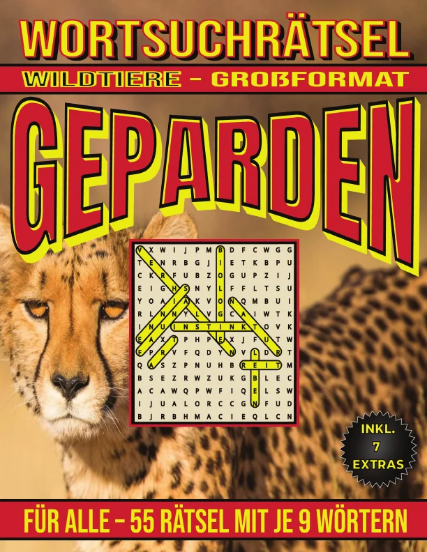 Cover von Geparden – Wortsuchrätsel
