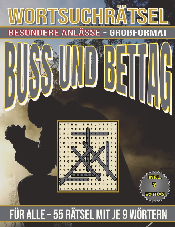 Cover von Buss und Bettag - Wortsuchrätsel