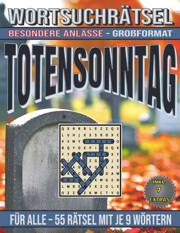 Cover von Totensonntag - Wortsuchrätsel