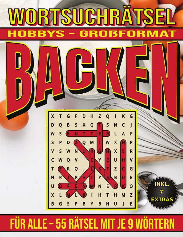 Cover von Backen – Wortsuchrätsel