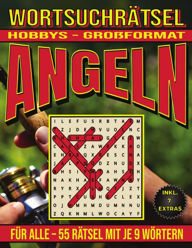 Cover von Angeln – Wortsuchrätsel