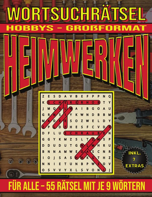 Cover von Heimwerken – Wortsuchrätsel