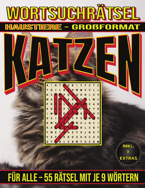 Cover von Katzen – Wortsuchrätsel