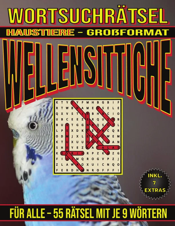Cover von Wellensittiche – Wortsuchrätsel
