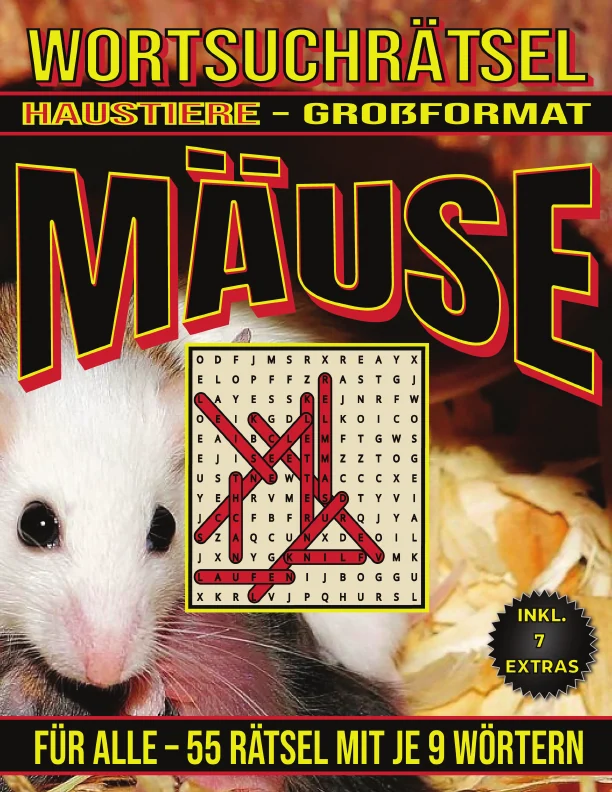 Cover von Mäuse – Wortsuchrätsel