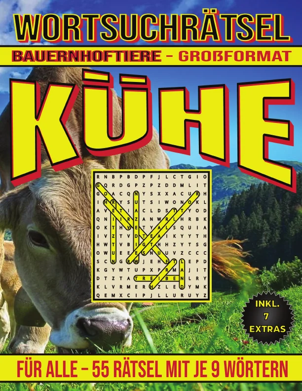 Cover von Kühe – Wortsuchrätsel