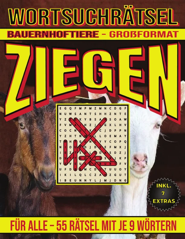 Cover von Ziegen – Wortsuchrätsel