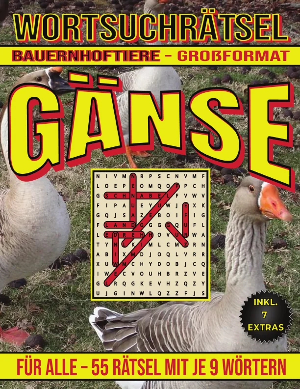 Cover von Gänse – Wortsuchrätsel