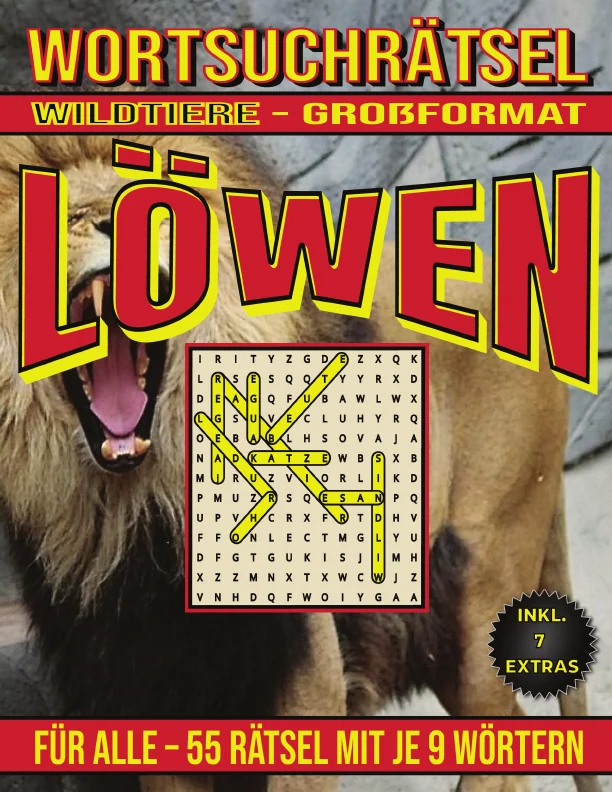 Cover von Löwen – Wortsuchrätsel