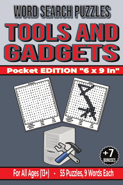 Cover of Tools and Gadgets - Word Search Puzzles - Pocket