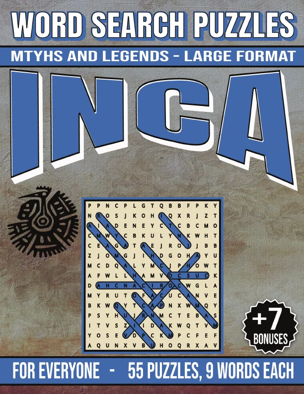 Cover of Inca Myths and Legends - Word Search Puzzles