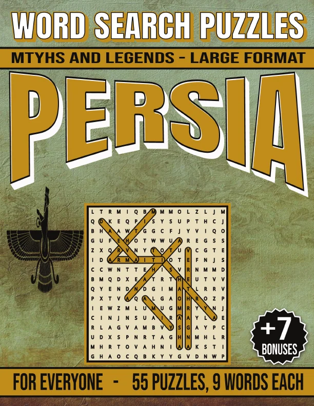 Cover of Persia Myths and Legends - Word Search Puzzles
