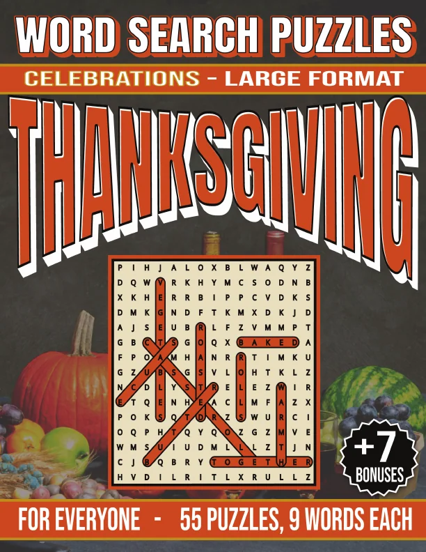 Cover of Thanksgiving - Celebrations – Word Searches for Everyone