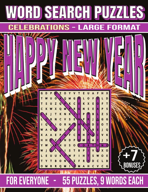 Cover of Happy New Year - Word Search Puzzles