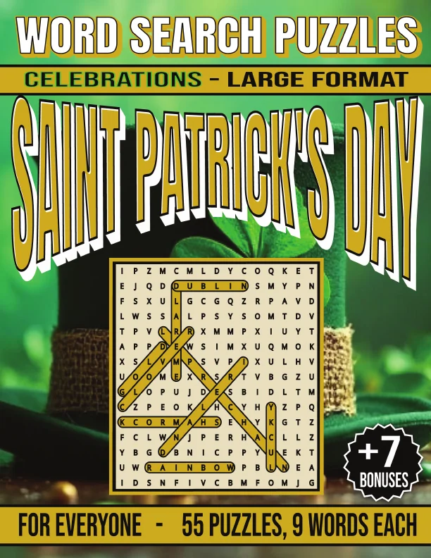Cover of Saint Patrick's Day - Word Search Puzzles
