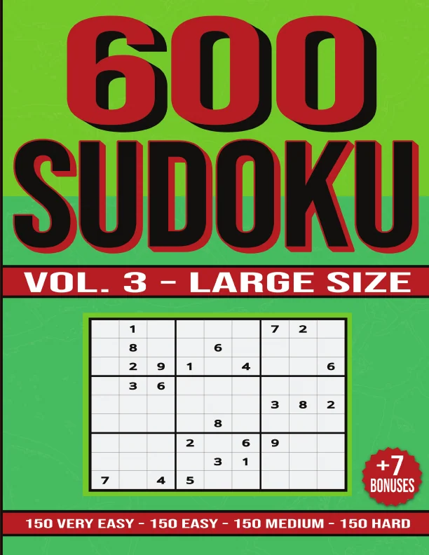 Cover of 600 Sudoku with Progressive Difficulty - Vol.3