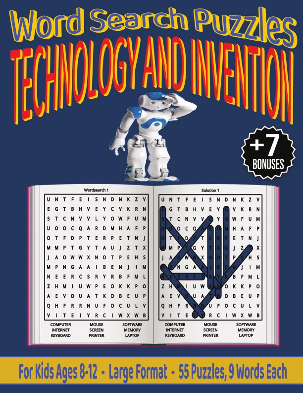 Cover of Technology and Invention - Word Search Puzzles