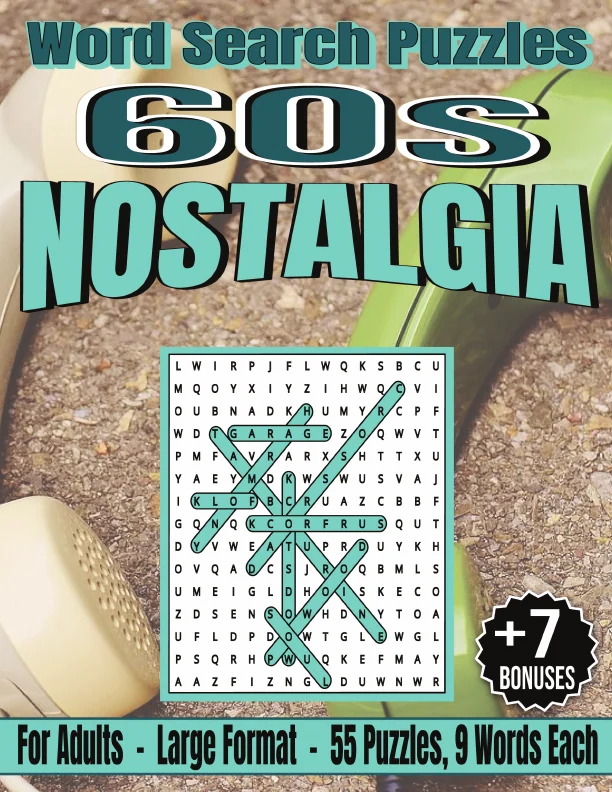 Cover of 60s Nostalgia - Word Search
