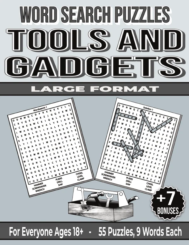 Cover of Tools and Gadgets - Word Search Puzzles