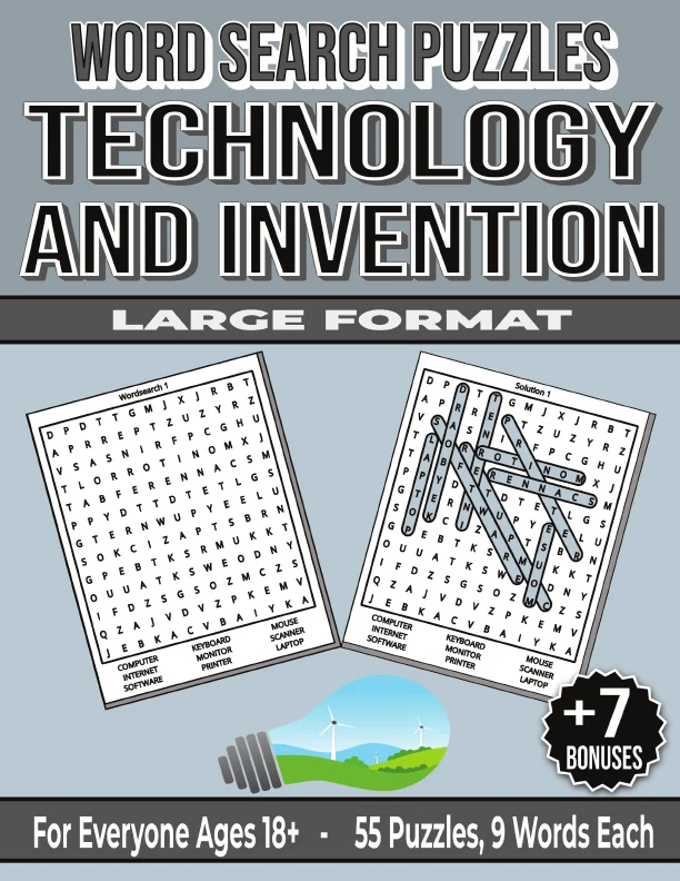 Cover of Technology and Invention - Word Search Puzzles