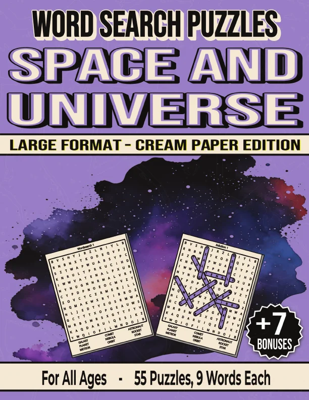 Cover of Space and Universe - Word Search Puzzles