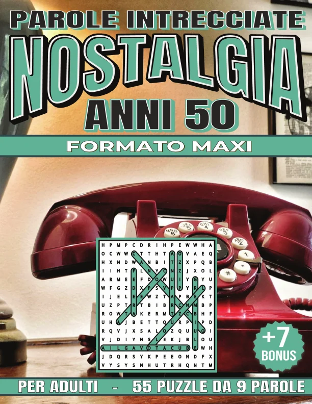 Copertina di Nostalgia anni 50 - Parole Intrecciate formato Maxi