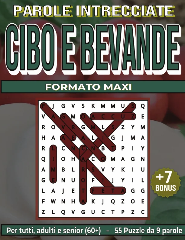 Copertina di Parole Intrecciate "Cibo e Bevande" 60+