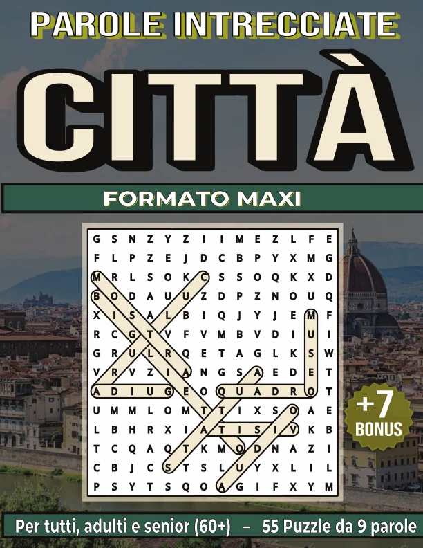 Copertina di Parole Intrecciate "Città" per tutti, adulti e senior(60+)
