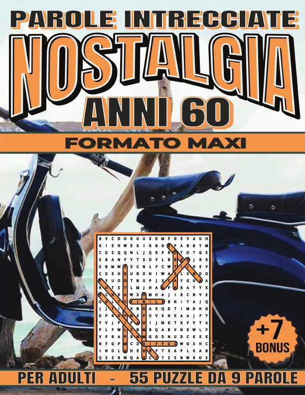 Copertina di Nostalgia anni 60 - Parole Intrecciate formato Maxi