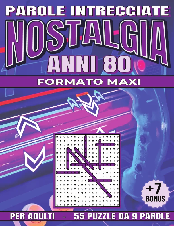 Copertina di Nostalgia anni 80 - Parole Intrecciate formato Maxi