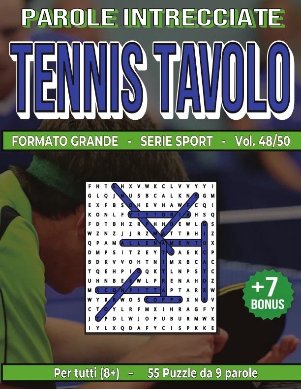 Copertina di Tennis Tavolo - Parole Intrecciate