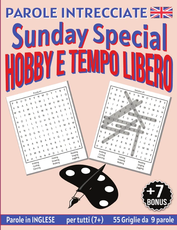 Copertina di Parole Intrecciate "Sunday Special" in Inglese (7+) – Hobby e Tempo LIbero