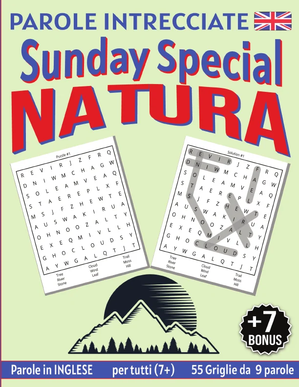 Copertina di Parole Intrecciate "Sunday Special" in Inglese (7+) – Natura