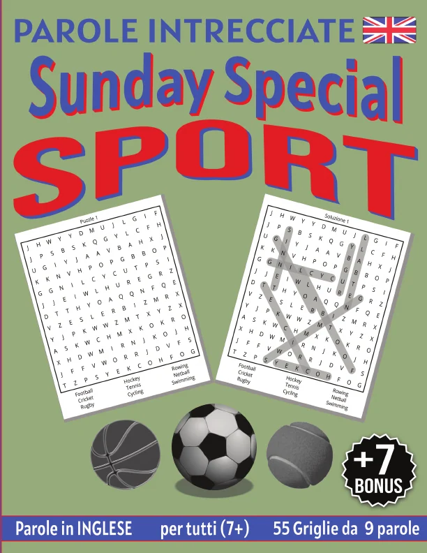 Copertina di Parole Intrecciate "Sunday Special" in Inglese (7+) – Sport