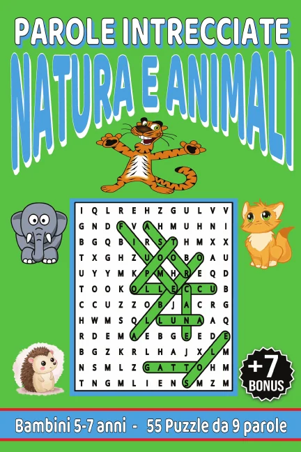 Copertina di Parole Crociate Natura e Animali