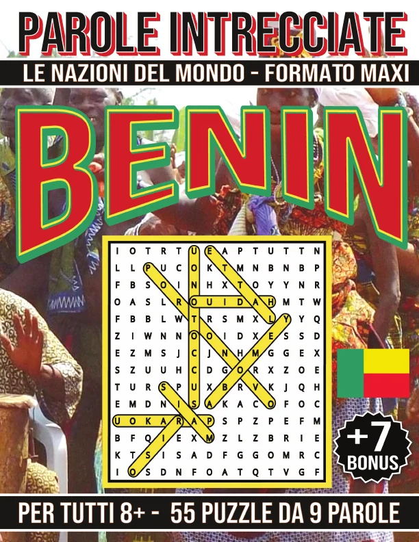Copertina di Benin – Giochi di Parole Educativi (8+) | Parole Intrecciate