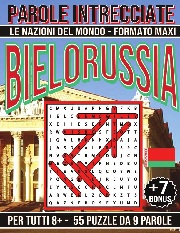 Copertina di Bielorussia – Giochi di Parole Educativi (8+) - Parole Intrecciate