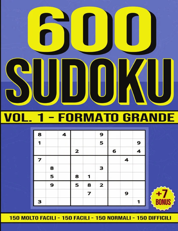 Copertina di 600 Sudoku a difficoltà progressiva - Vol.1
