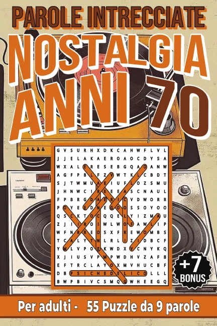 Copertina di Nostalgia anni 70 - Parole Intrecciate