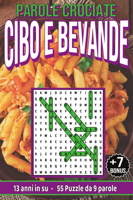 Copertina di Parole Crociate su Cibo e Bevande per ragazzi da 13-17 anni