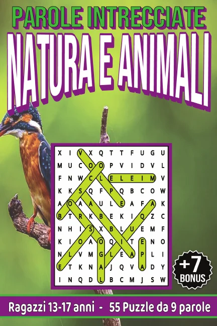 Copertina di Parole Intrecciate su Natura e Animali per ragazzi da 13-17 anni