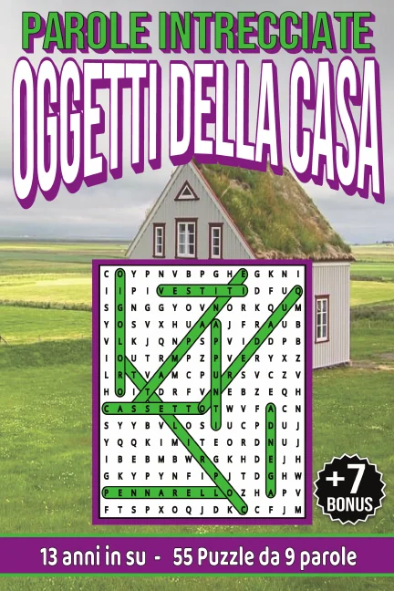 Copertina di Parole Intrecciate "Oggetti della Casa" per ragazzi da 13-17 anni